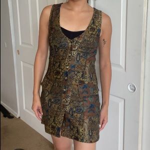 BDG Denim Button Up Mini Dress